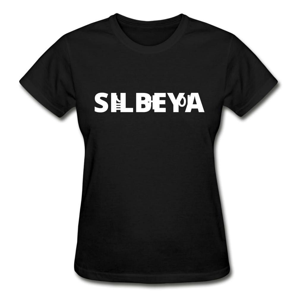 SILBEYA TRAILBLAZER | Women Cotton T-Shirt Black | TSWCTSBLKL2 - black