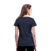 SILBEYA TRAILBLAZER | Women V-Neck Cotton T-Shirt Navy | TSWVNCTSNVYL2 - navy