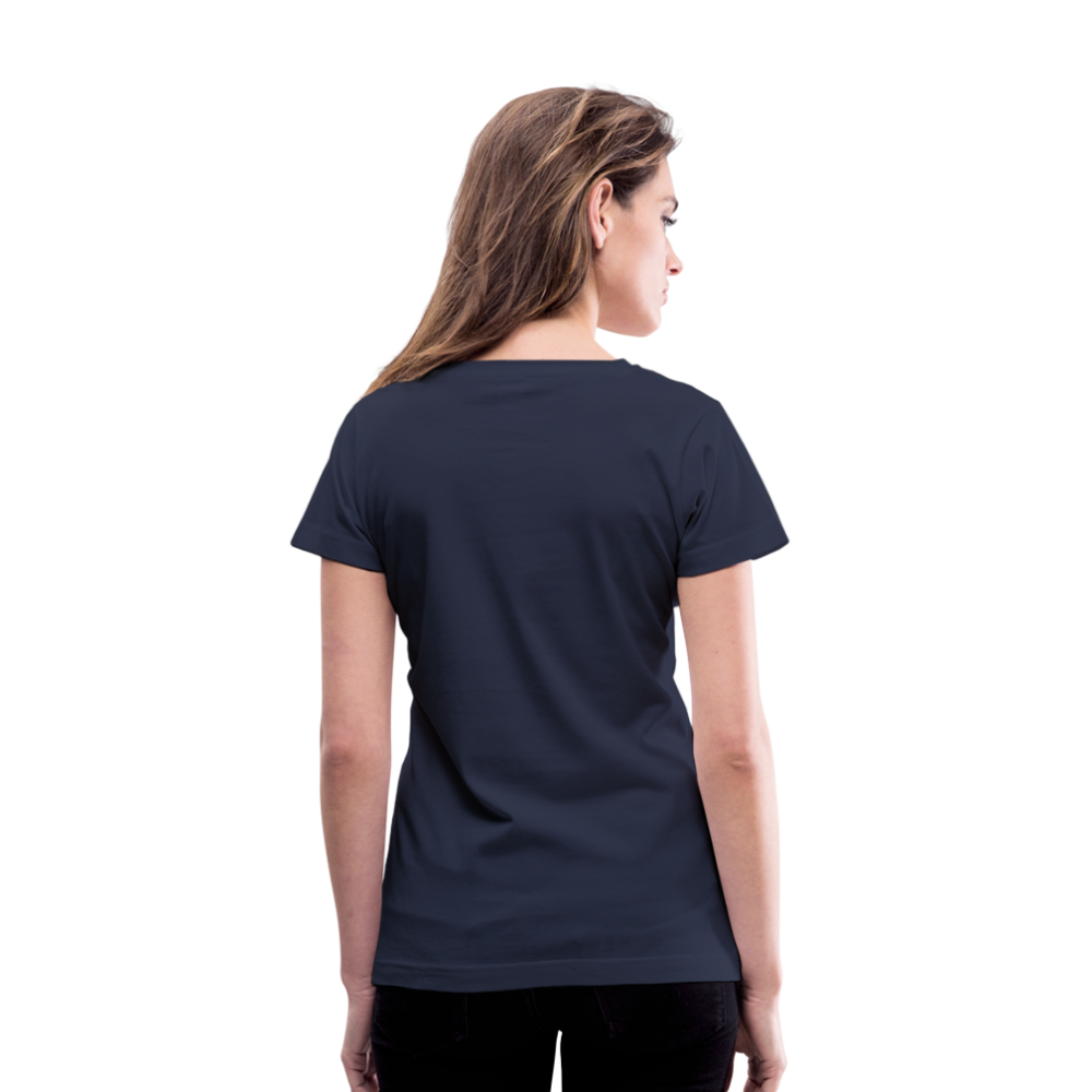 SILBEYA TRAILBLAZER | Women V-Neck Cotton T-Shirt Navy | TSWVNCTSNVYL2 - navy