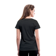 SILBEYA TRAILBLAZER | Women V-Neck Cotton T-Shirt Black | TSWVNCTSBLKL2 - black