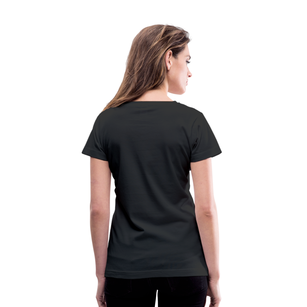 SILBEYA TRAILBLAZER | Women V-Neck Cotton T-Shirt Black | TSWVNCTSBLKL2 - black