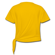 SILBEYA TRAILBLAZER | Women Knotted Cotton T-Shirt Yellow | TSWKCTSYLWL2 - sun yellow